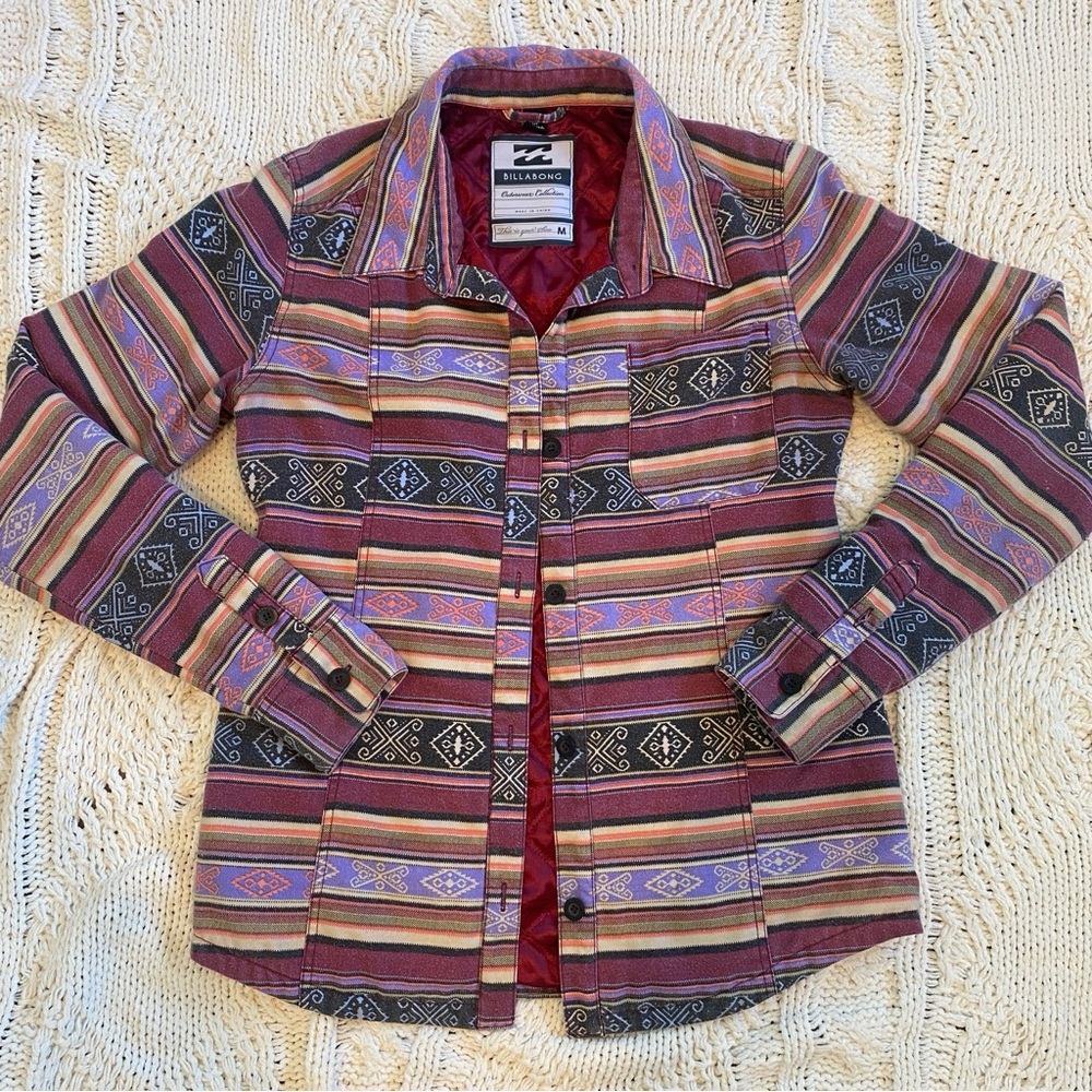 Billabong mexican blanket style Jacket